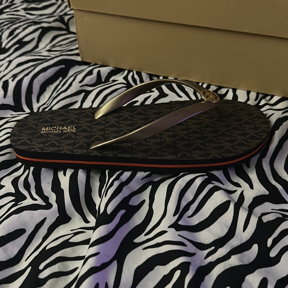 Brand, new, Mk size8 Brown & Orange